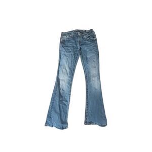 Miss me heavy bling medium wash boot cut 28 x 30